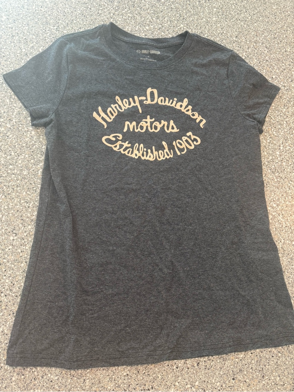 Harley-Davidson Women's Dark Gray Logo Tee
